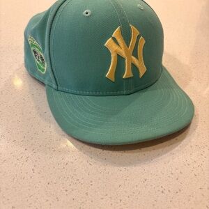 New Era Kids Teal and Yellow Hat